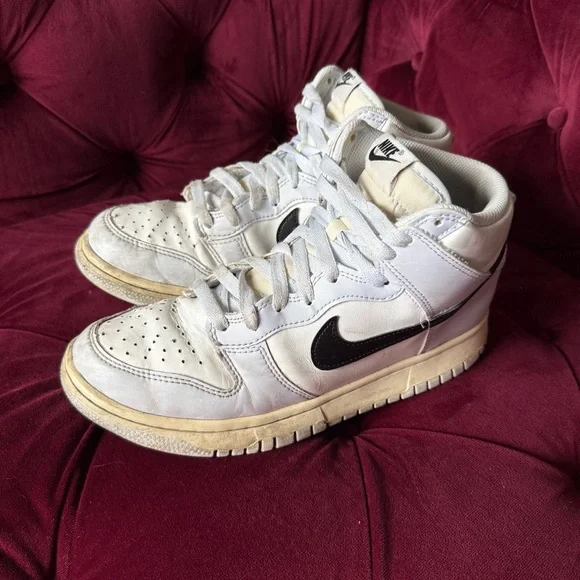 Nike Dunk High Aluminum Football Grey Sneakers youth size